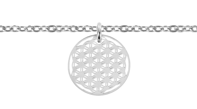 Bracelet Fleur de vie acier 15mm