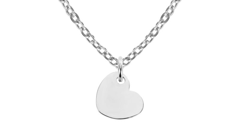 Collier petit coeur à personnaliser