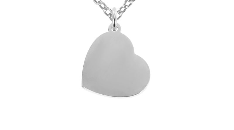 Collier coeur à personnaliser