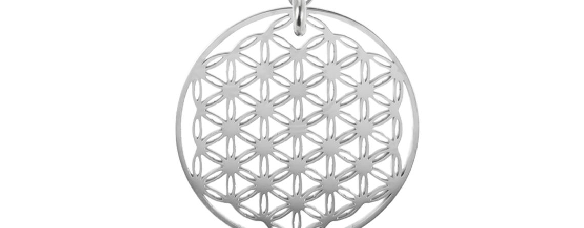 Collier fleur de vie 25 mm acier RH