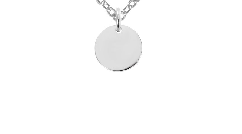 Collier petite médaille à personnaliser