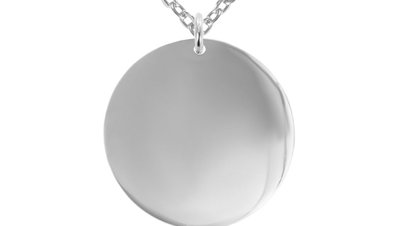 Collier grande médaille à personnaliser