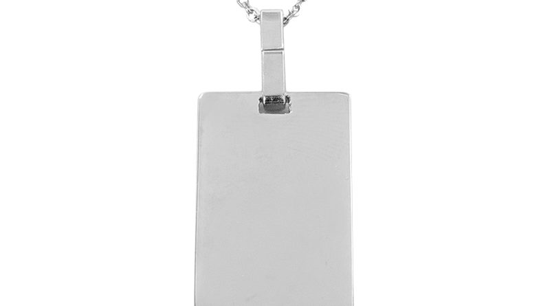 Collier plaque acier à personnaliser