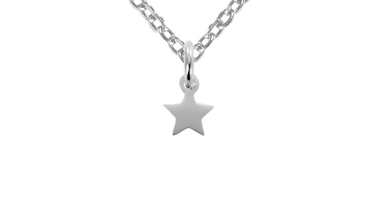 Collier étoile acier