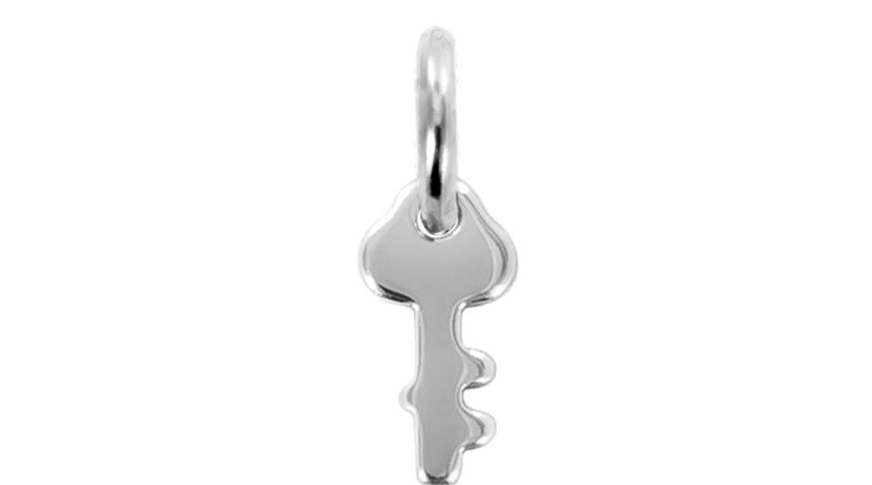 Pendentif acier clef