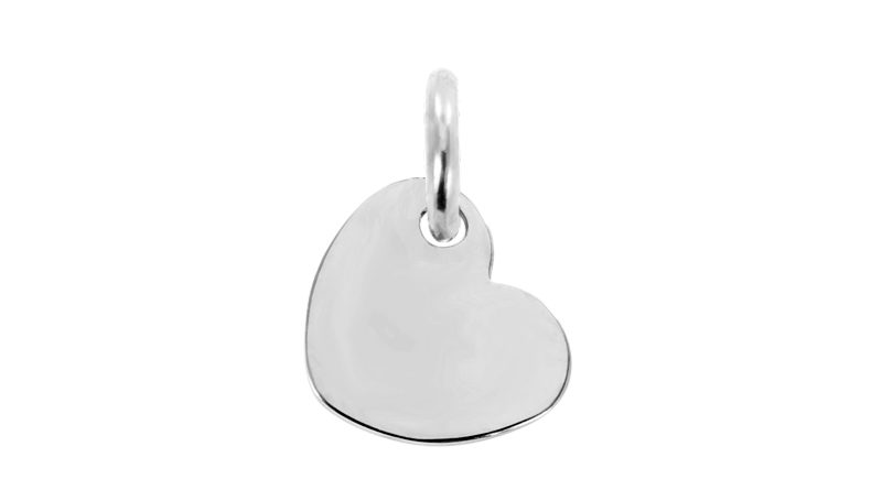 Pendentif petit coeur acier à personnaliser
