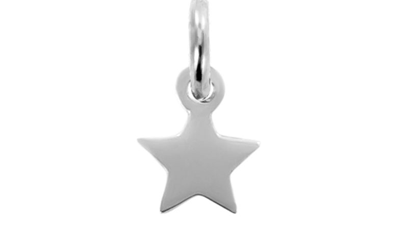 Pendentif petite étoile acier