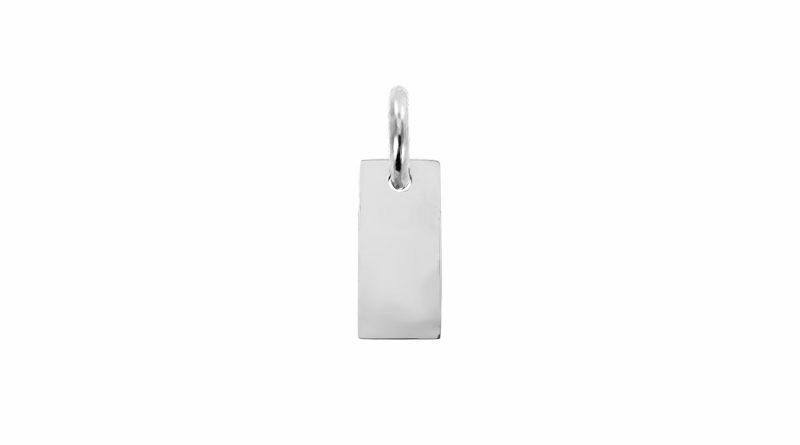 Pendentif plaque acier à personnaliser