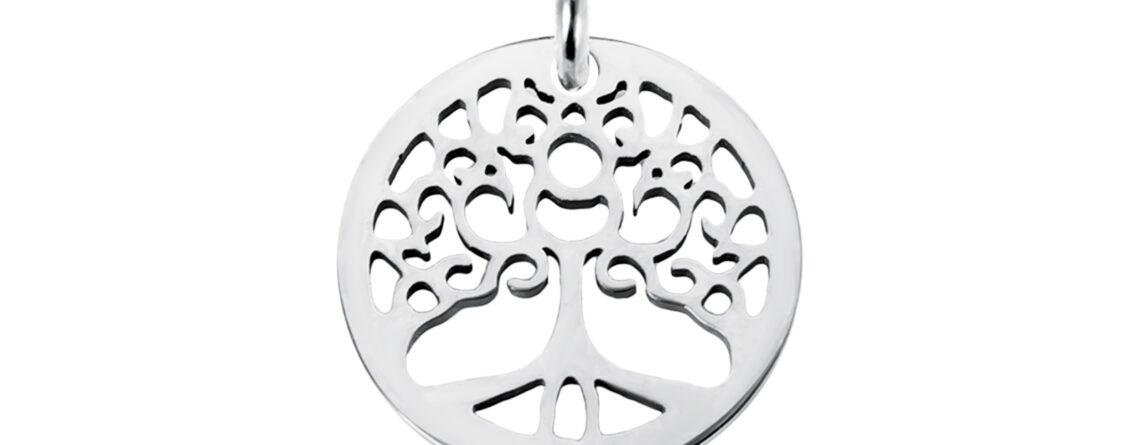 Pendentif arbre de vie acier