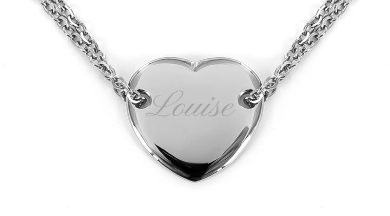 Collier en acier inoxydable Cannes Coeur RH