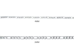 Bracelet maille figaro en acier inoxydable
