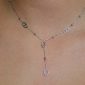 Collier cravate maille marine en acier inoxydable argenté