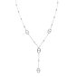 Collier cravate maille marine en acier inoxydable argenté